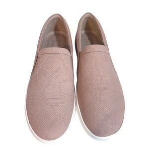 Naturalizer Marianne Womens 12W Leather Slip On Sneakers Taupe Comfort NWOB